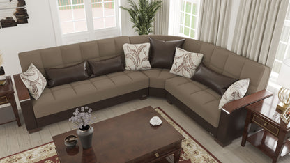 Ottomanson Armada X Sectional Collection Convertible Sofa Bed