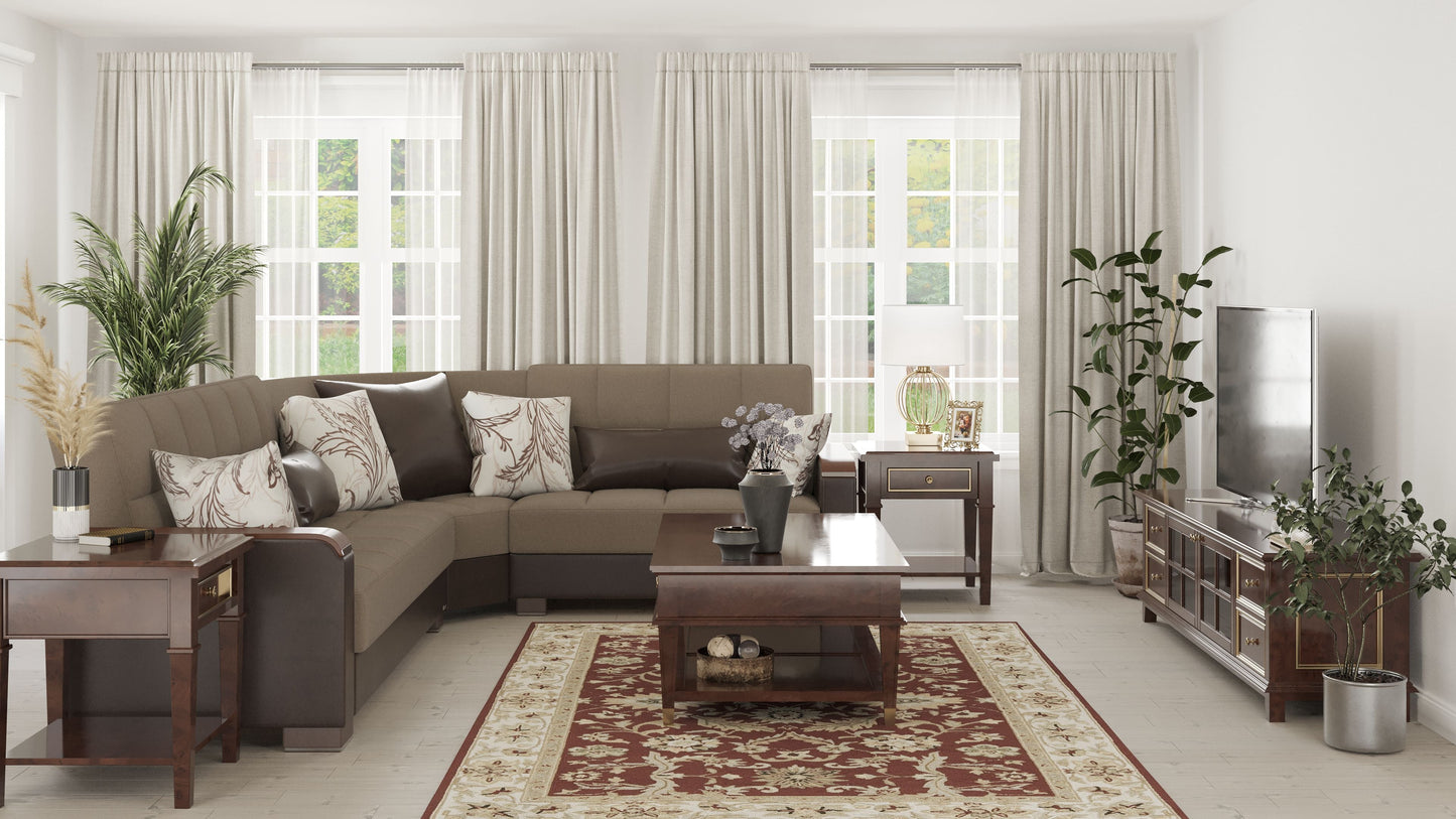 Ottomanson Armada X Sectional Collection Convertible Sofa Bed