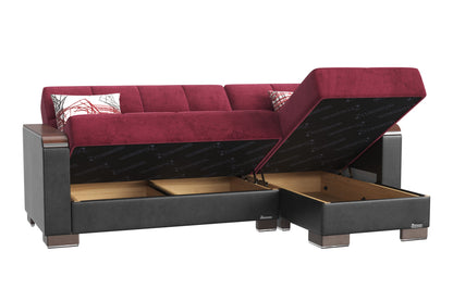 Ottomanson Armada X Lounge Sectional Collection Convertible Sofa Bed