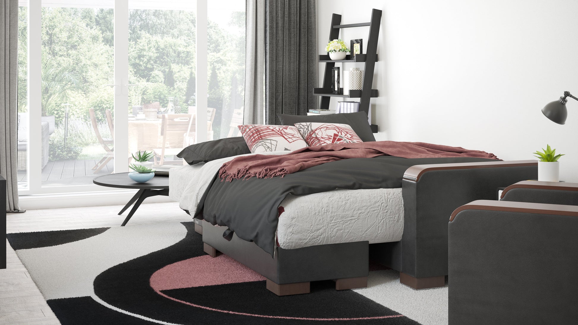 Ottomanson Armada X Lounge Sectional Collection Convertible Sofa Bed
