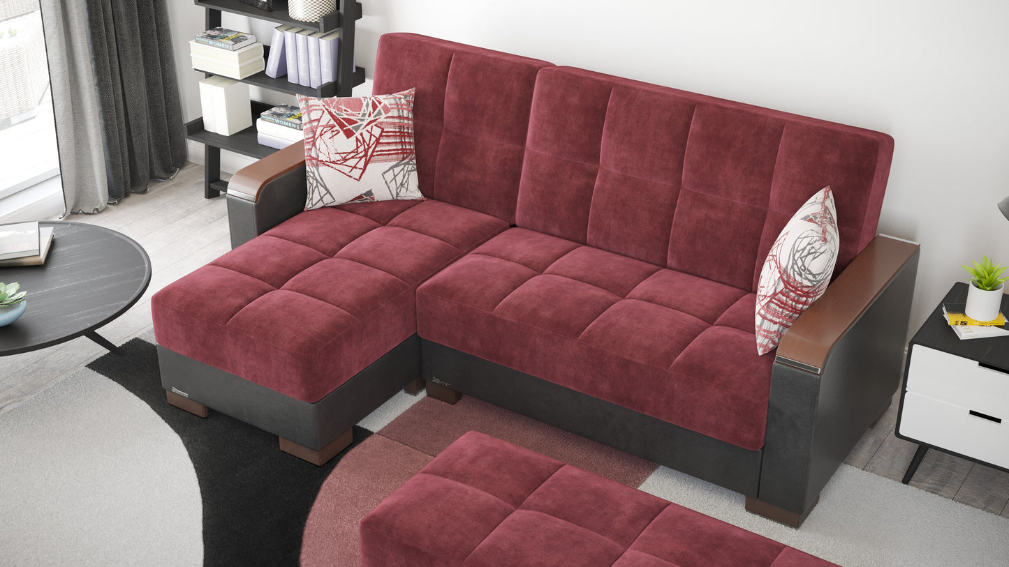 Ottomanson Armada X Lounge Sectional Collection Convertible Sofa Bed