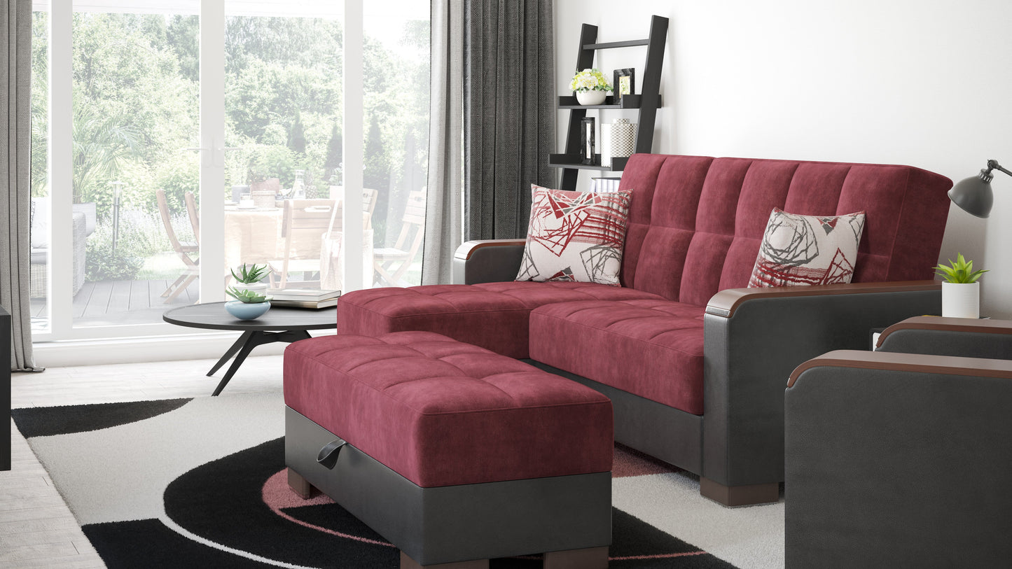 Ottomanson Armada X Lounge Sectional Collection Convertible Sofa Bed
