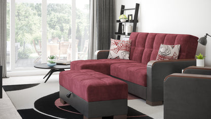 Ottomanson Armada X Lounge Sectional Collection Convertible Sofa Bed