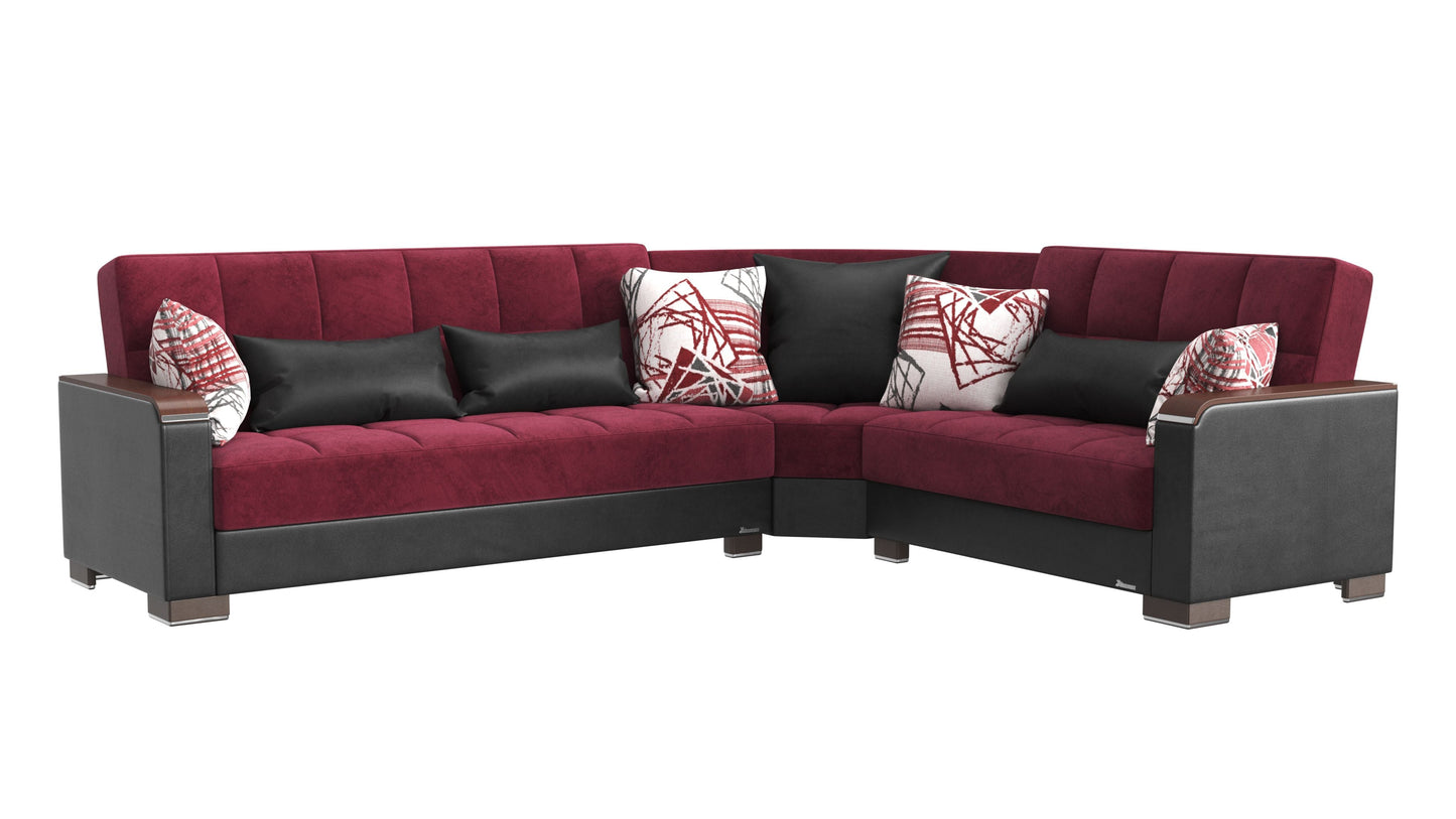 Ottomanson Armada X Sectional Collection Convertible Sofa Bed