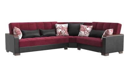 Ottomanson Armada X Sectional Collection Convertible Sofa Bed