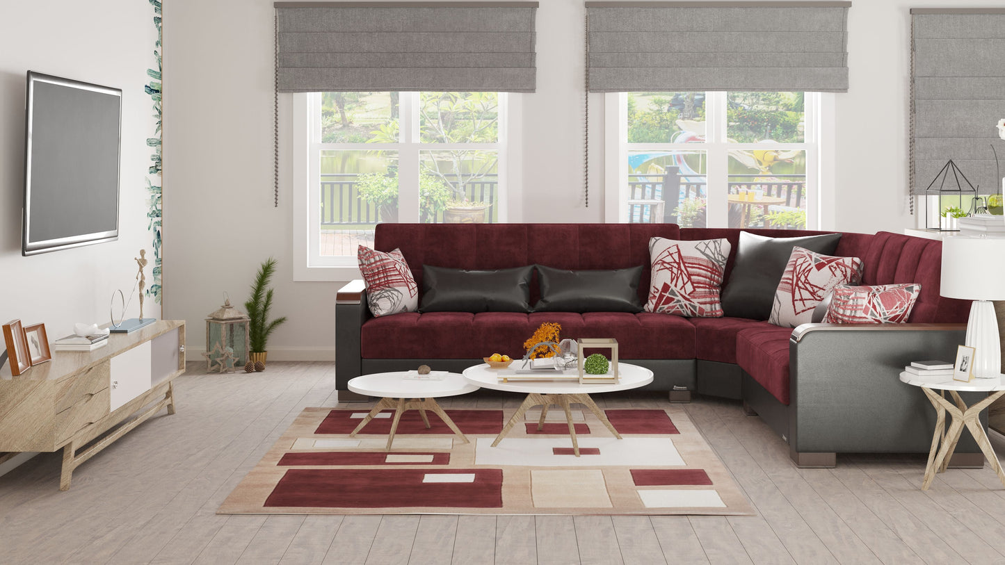 Ottomanson Armada X Sectional Collection Convertible Sofa Bed