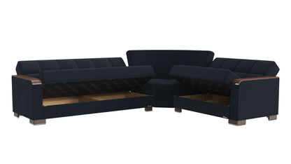 Ottomanson Armada X Sectional Collection Convertible Sofa Bed