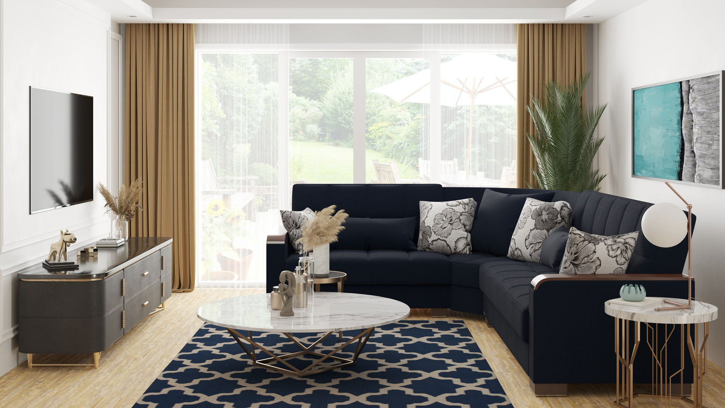 Ottomanson Armada X Sectional Collection Convertible Sofa Bed