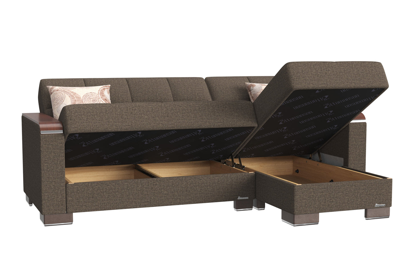 Ottomanson Armada X Lounge Sectional Collection Convertible Sofa Bed
