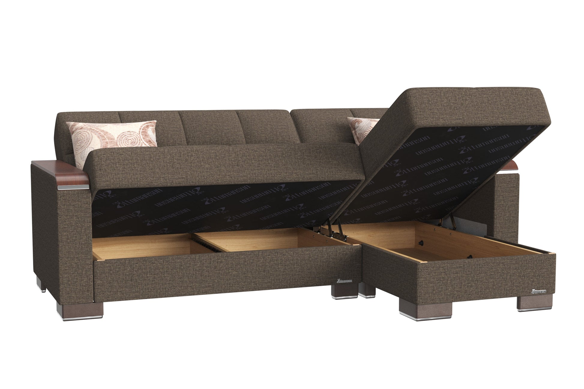 Ottomanson Armada X Lounge Sectional Collection Convertible Sofa Bed