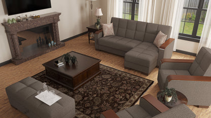 Ottomanson Armada X Lounge Sectional Collection Convertible Sofa Bed