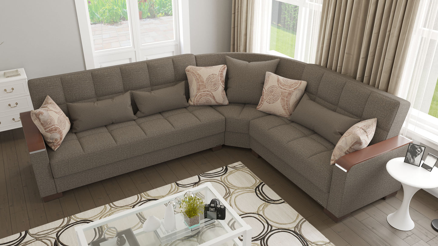 Ottomanson Armada X Sectional Collection Convertible Sofa Bed