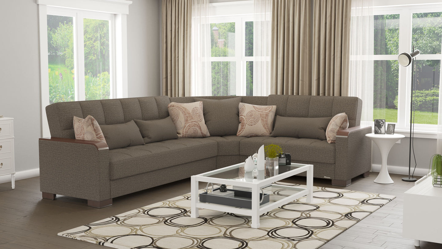 Ottomanson Armada X Sectional Collection Convertible Sofa Bed
