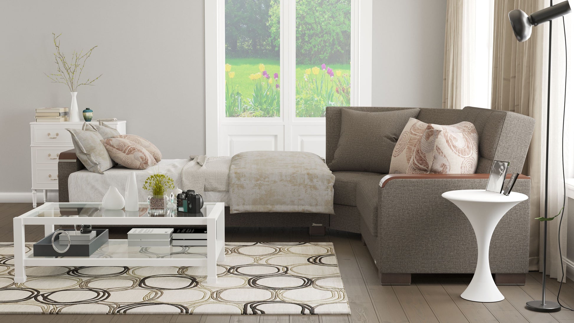 Ottomanson Armada X Sectional Collection Convertible Sofa Bed