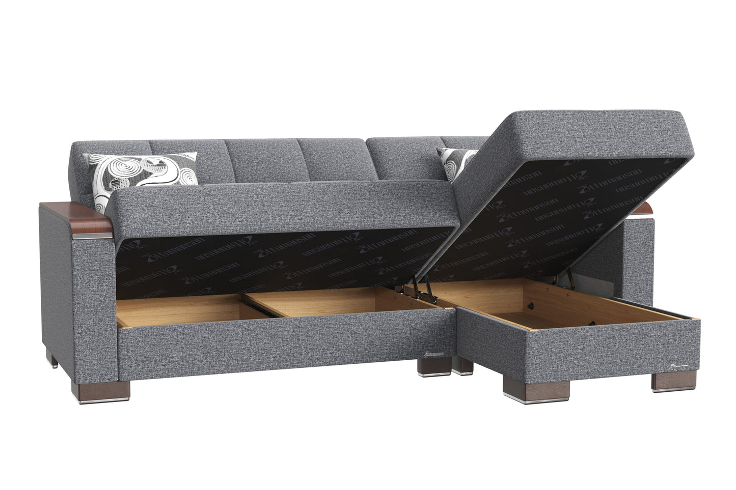 Ottomanson Armada X Lounge Sectional Collection Convertible Sofa Bed