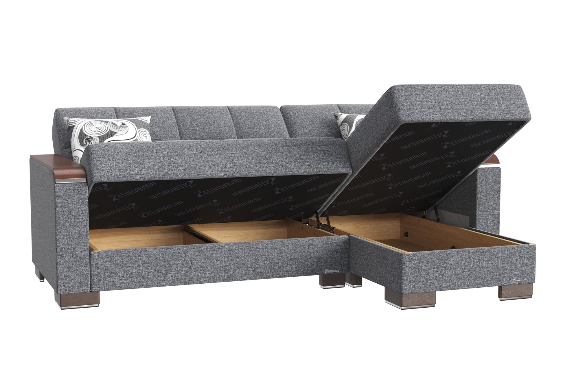 Ottomanson Armada X Lounge Sectional Collection Convertible Sofa Bed