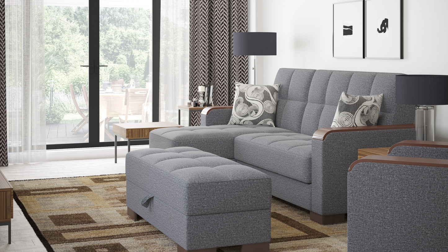 Ottomanson Armada X Lounge Sectional Collection Convertible Sofa Bed