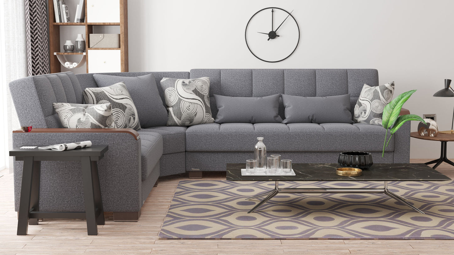 Ottomanson Armada X Sectional Collection Convertible Sofa Bed