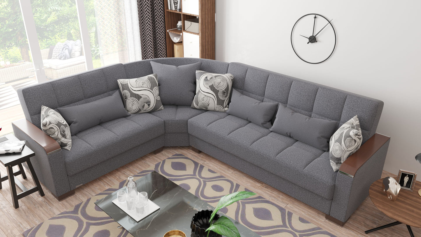 Ottomanson Armada X Sectional Collection Convertible Sofa Bed