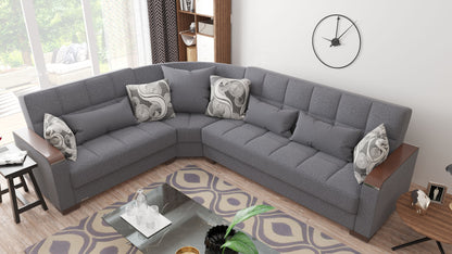 Ottomanson Armada X Sectional Collection Convertible Sofa Bed