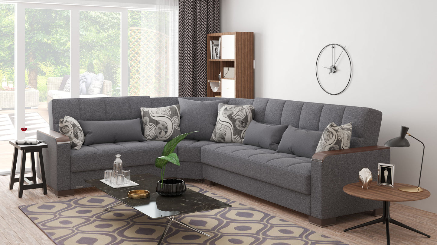 Ottomanson Armada X Sectional Collection Convertible Sofa Bed