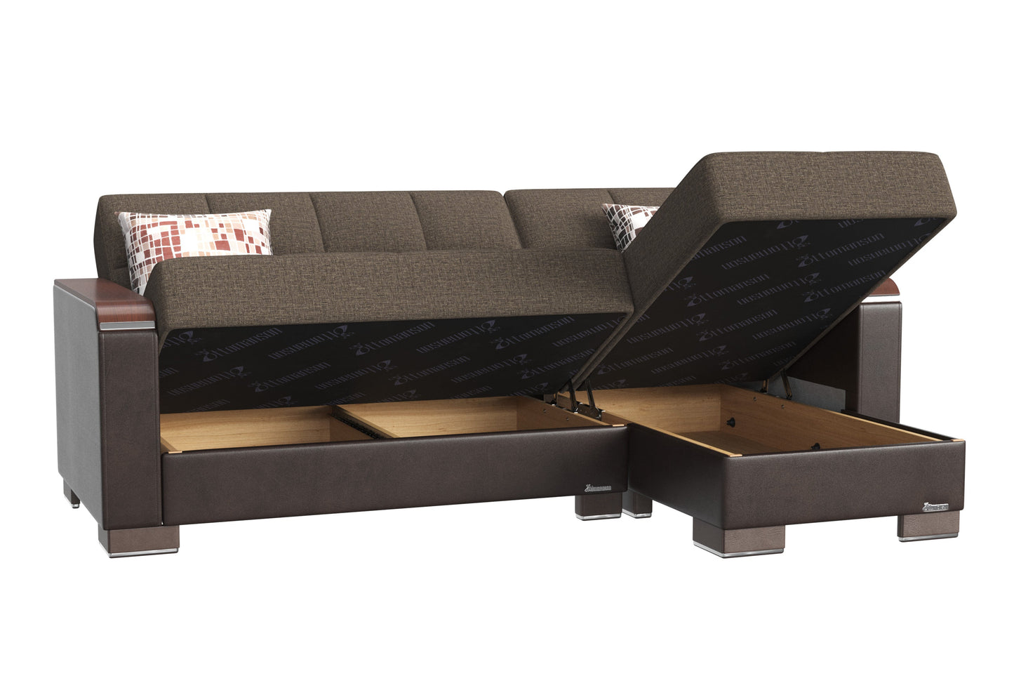 Ottomanson Armada X Lounge Sectional Collection Convertible Sofa Bed