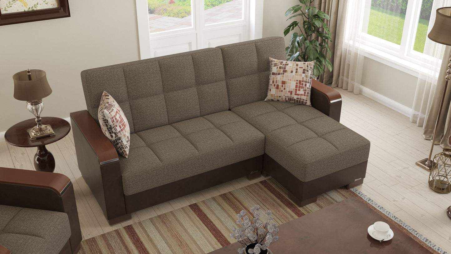 Ottomanson Armada X Lounge Sectional Collection Convertible Sofa Bed