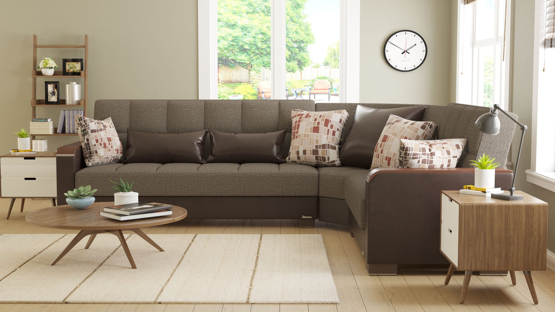 Ottomanson Armada X Sectional Collection Convertible Sofa Bed