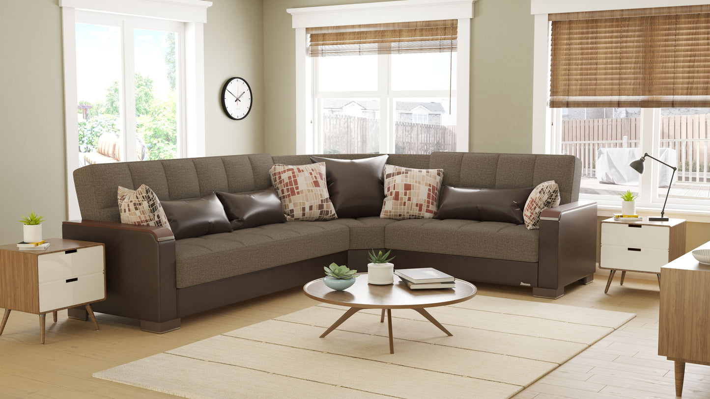 Ottomanson Armada X Sectional Collection Convertible Sofa Bed