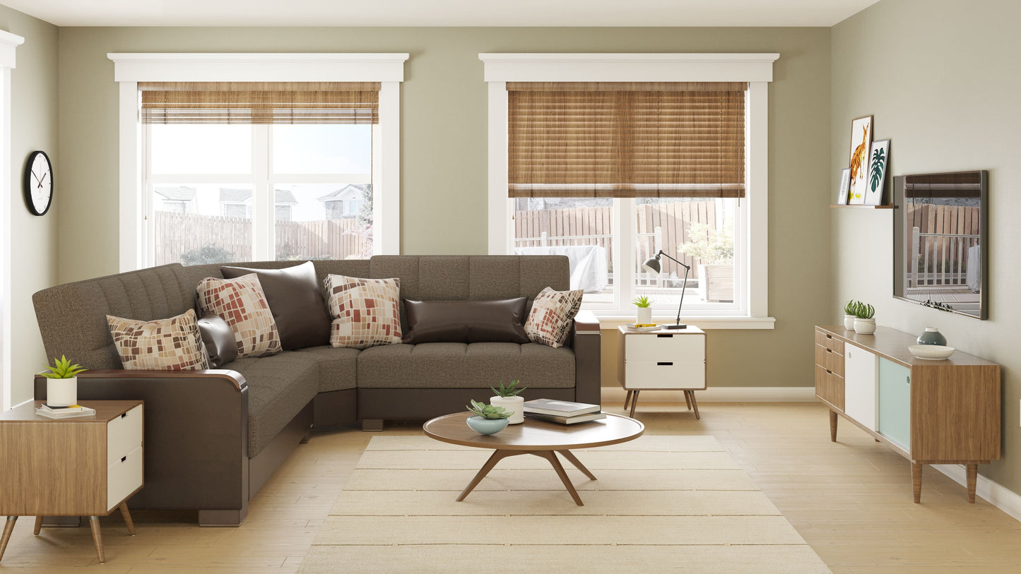 Ottomanson Armada X Sectional Collection Convertible Sofa Bed