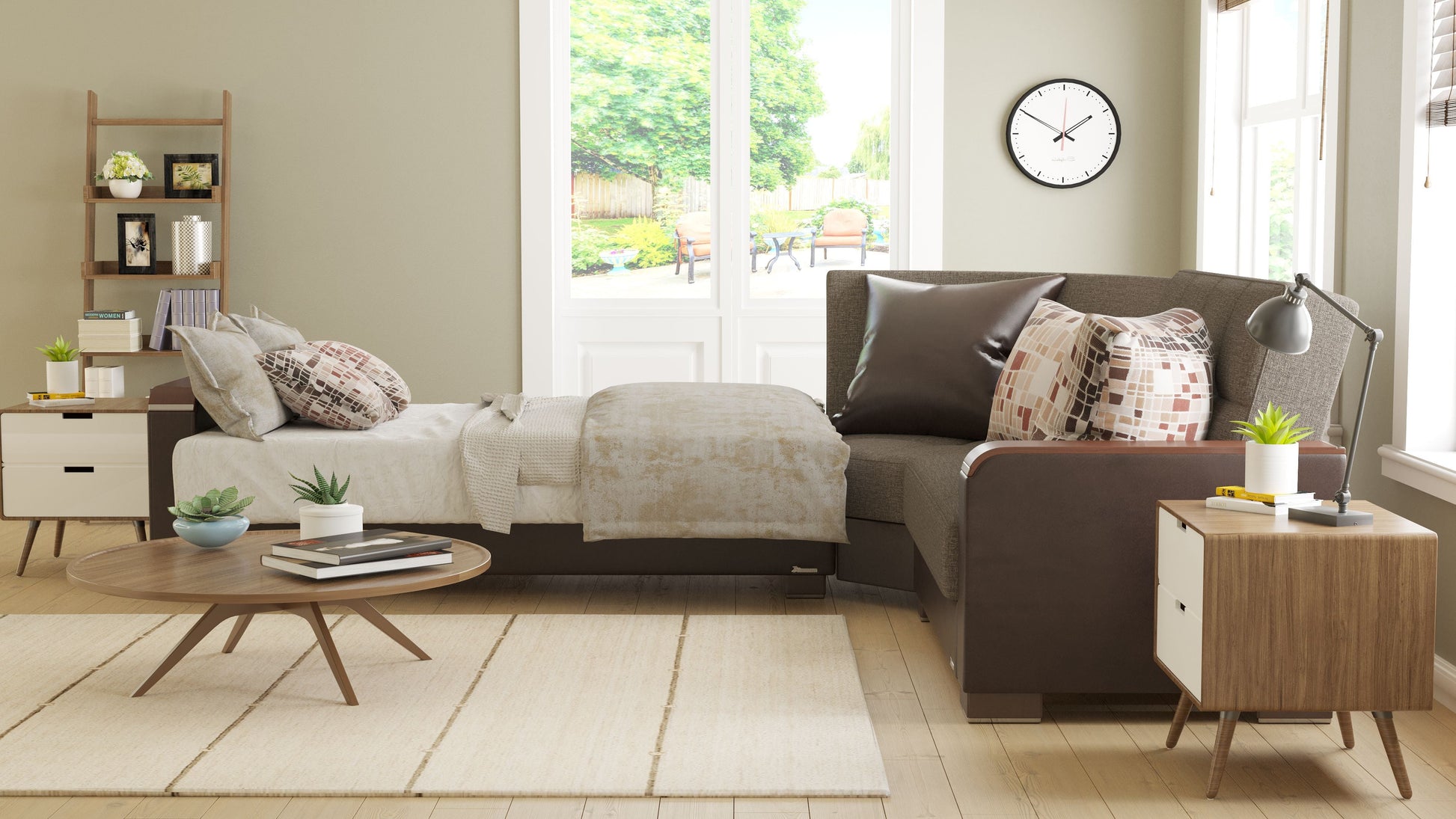 Ottomanson Armada X Sectional Collection Convertible Sofa Bed