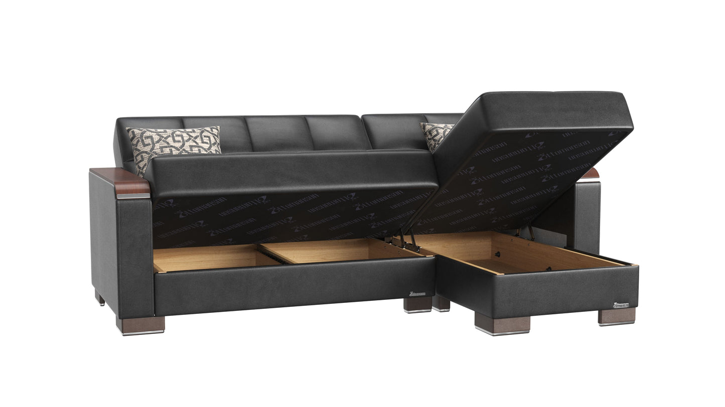 Ottomanson Armada X Lounge Sectional Collection Convertible Sofa Bed