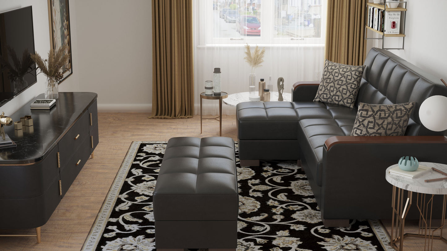 Ottomanson Armada X Lounge Sectional Collection Convertible Sofa Bed