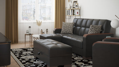 Ottomanson Armada X Lounge Sectional Collection Convertible Sofa Bed