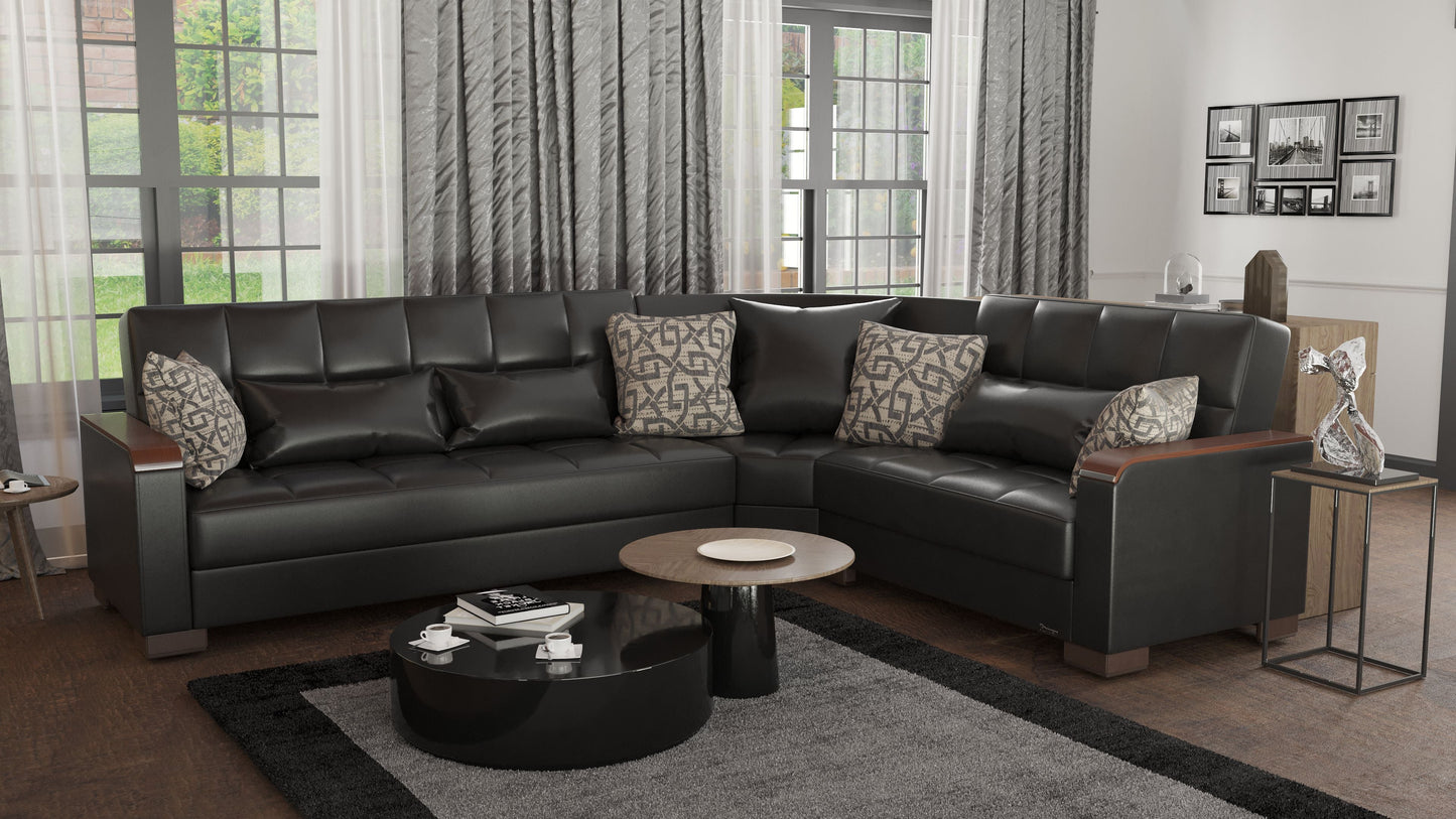 Ottomanson Armada X Sectional Collection Convertible Sofa Bed
