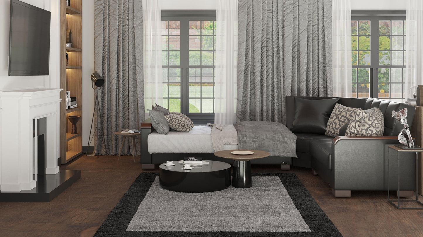 Ottomanson Armada X Sectional Collection Convertible Sofa Bed