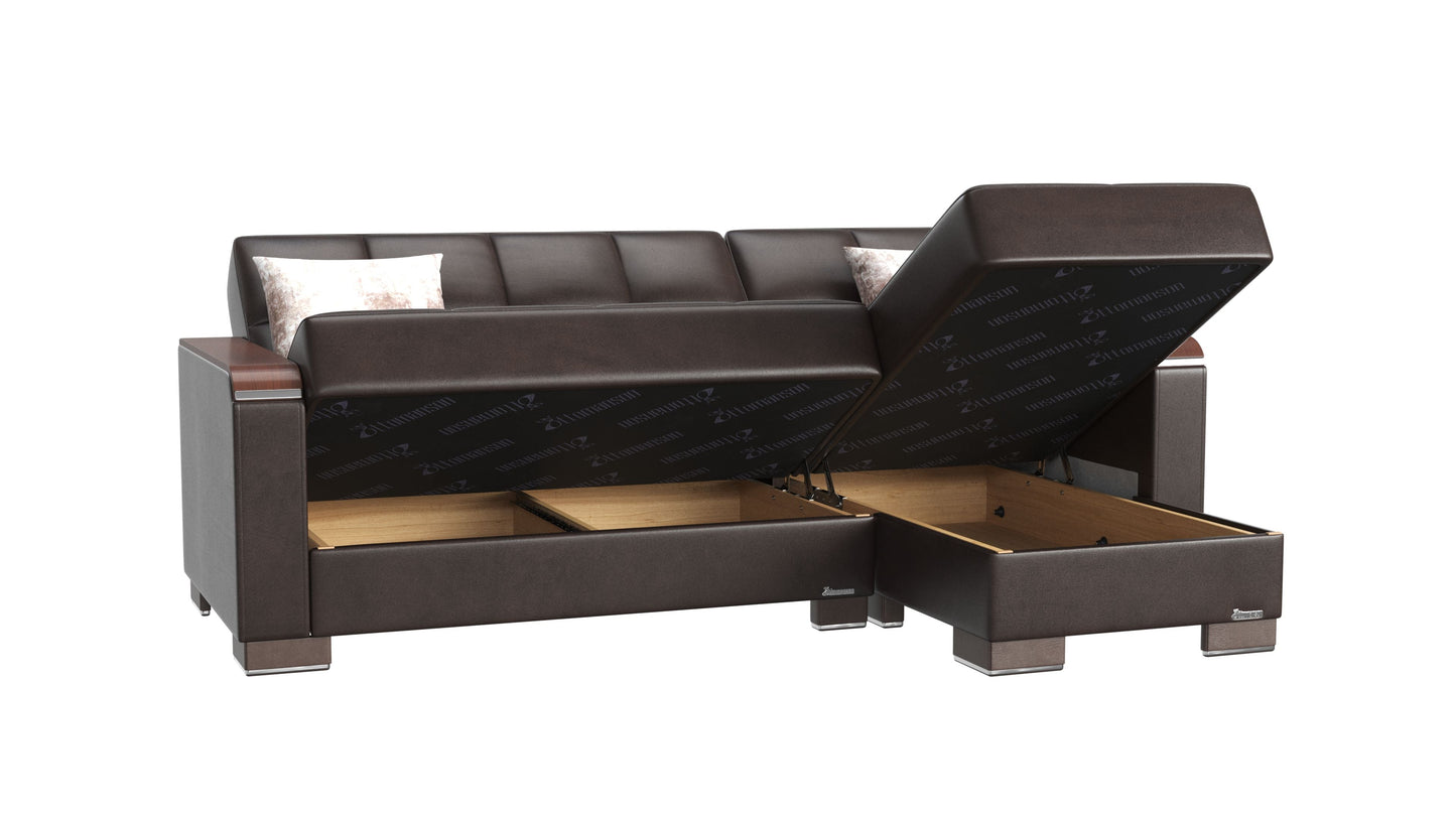 Ottomanson Armada X Lounge Sectional Collection Convertible Sofa Bed