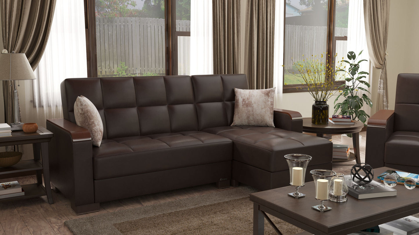 Ottomanson Armada X Lounge Sectional Collection Convertible Sofa Bed