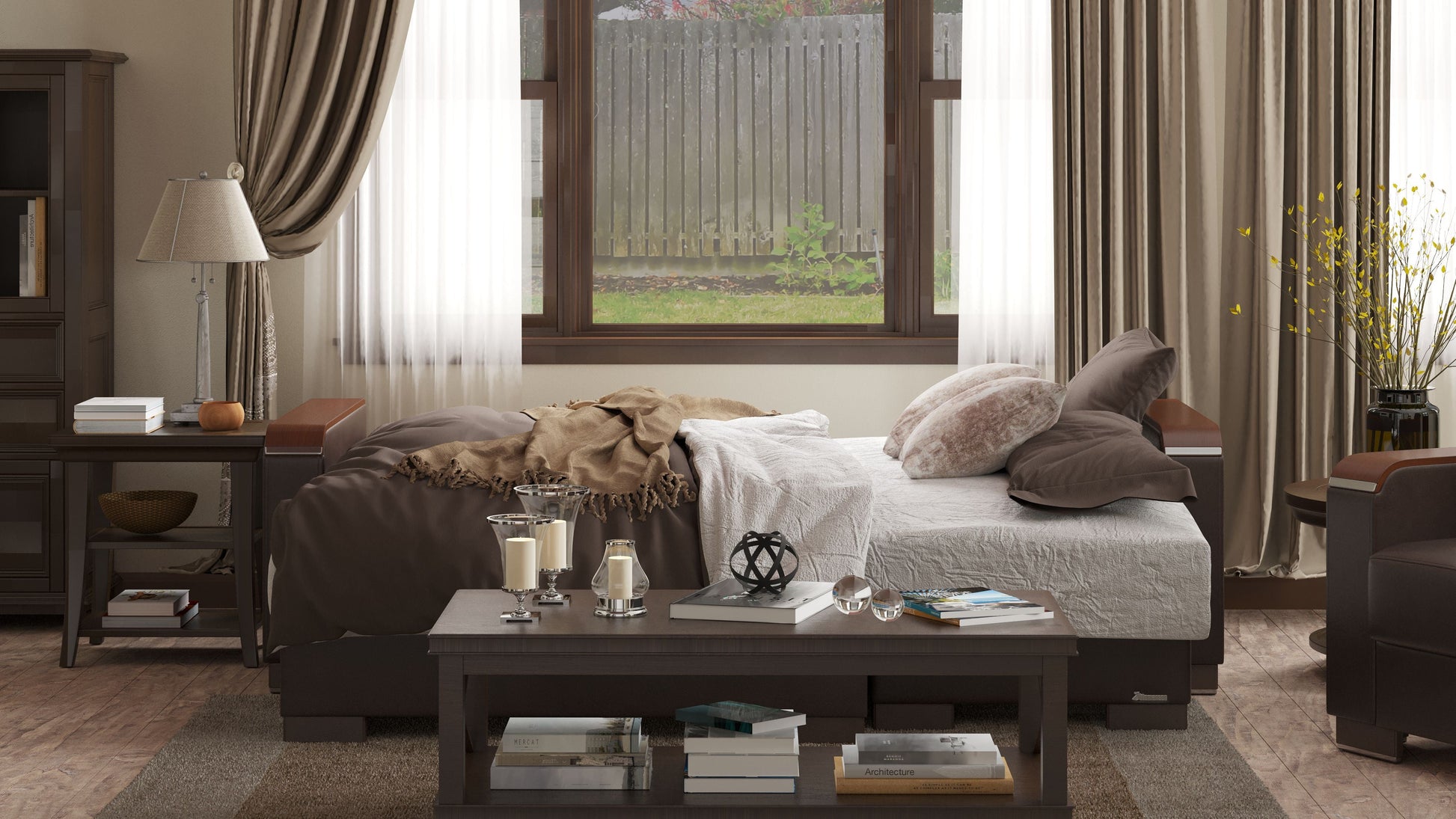 Ottomanson Armada X Lounge Sectional Collection Convertible Sofa Bed