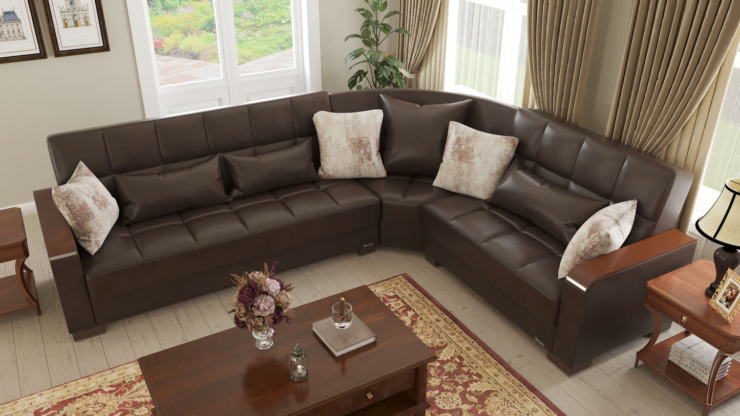 Ottomanson Armada X Sectional Collection Convertible Sofa Bed