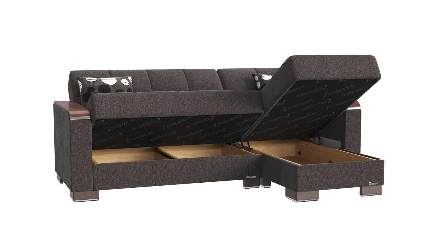 Ottomanson Armada X Lounge Sectional Collection Convertible Sofa Bed