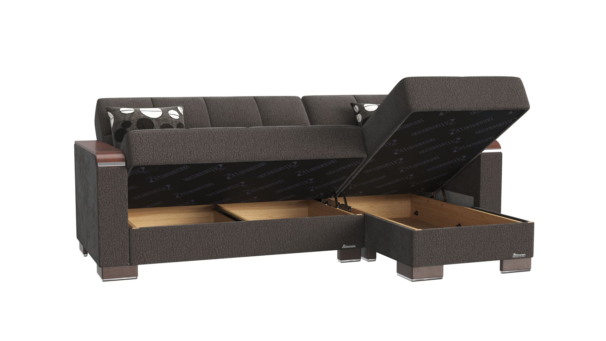 Ottomanson Armada X Lounge Sectional Collection Convertible Sofa Bed