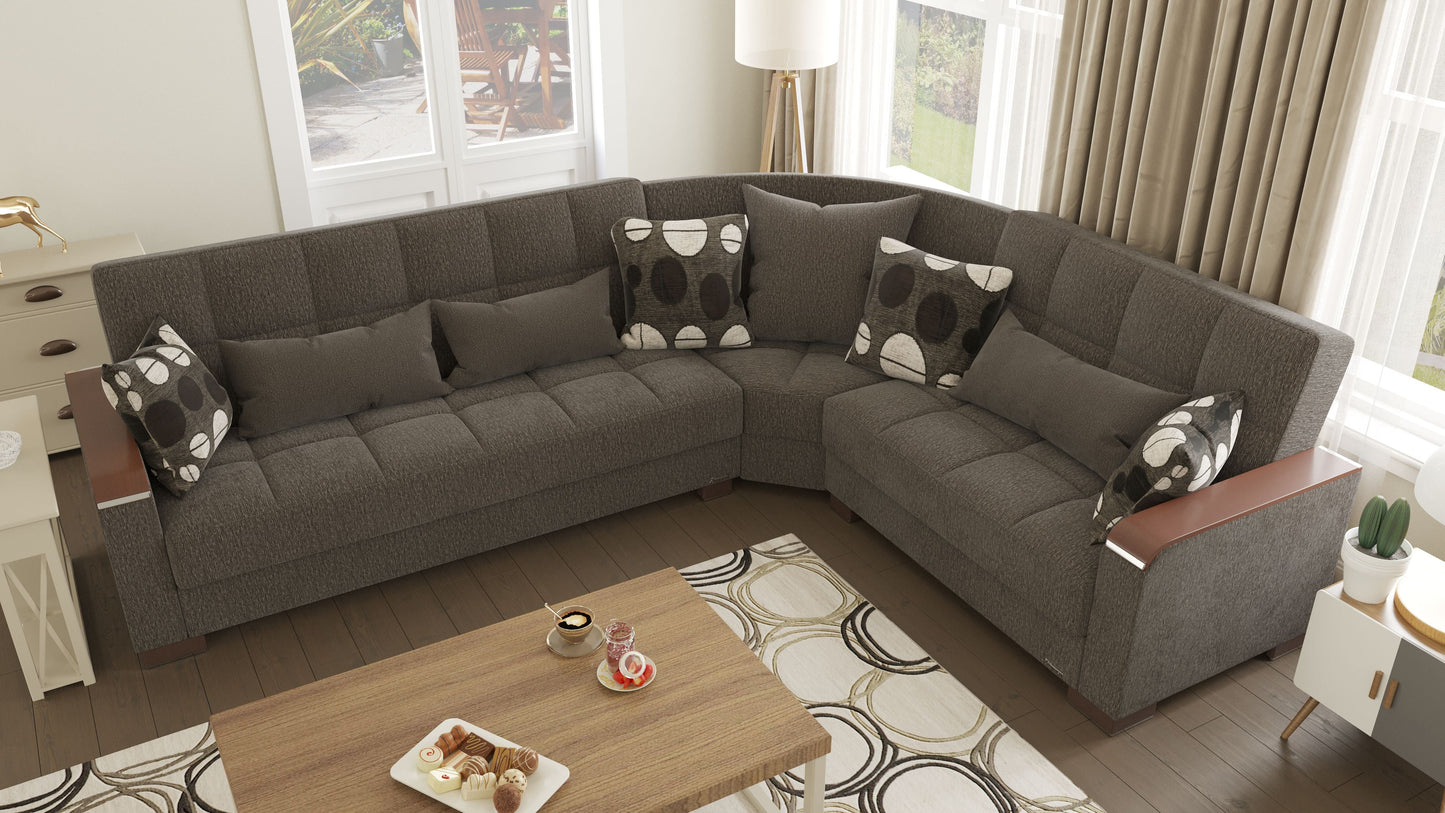 Ottomanson Armada X Sectional Collection Convertible Sofa Bed