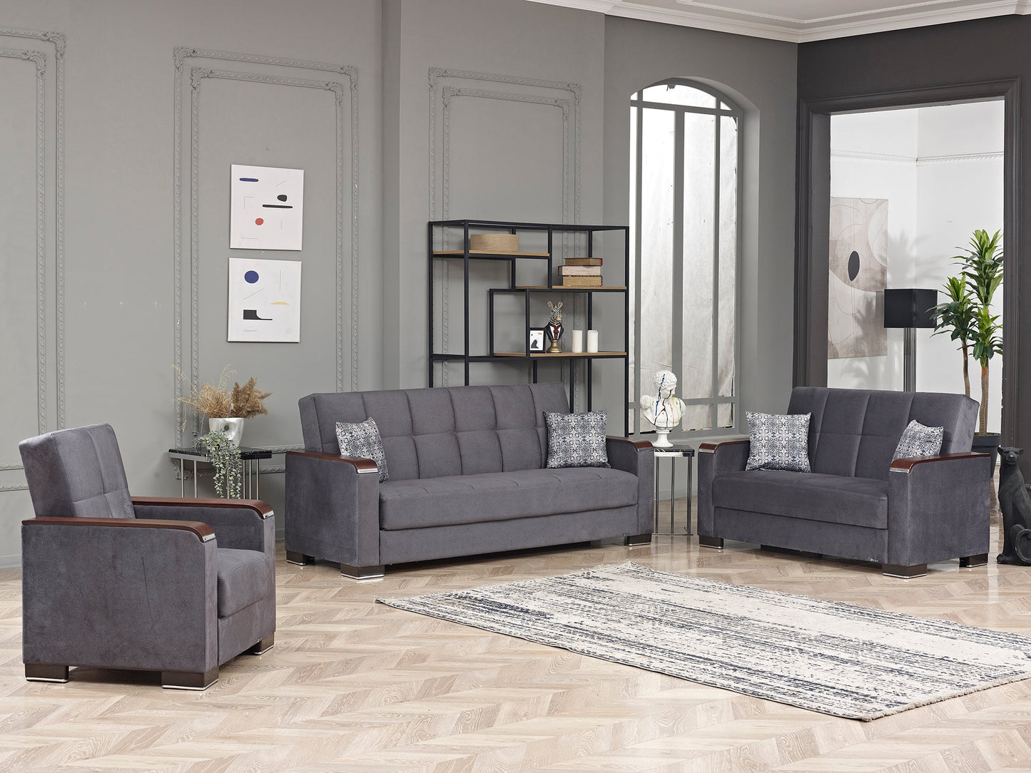 Ottomanson Armada X Collection Convertible Sofa Bed