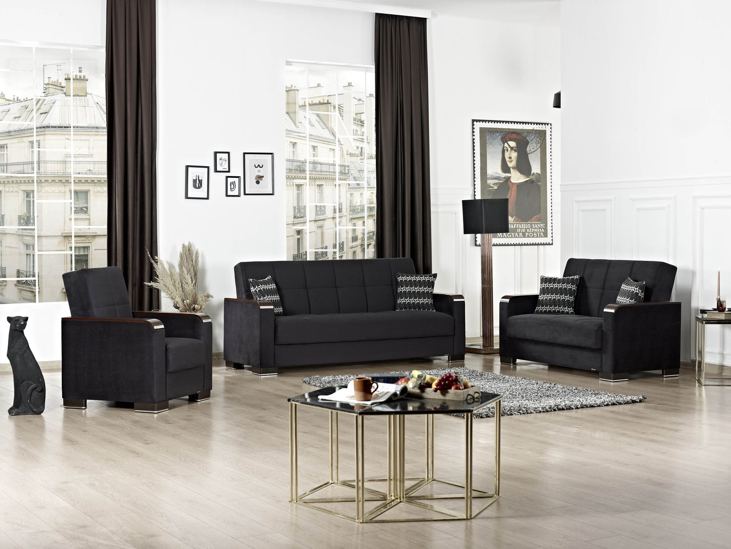 Ottomanson Armada X Collection Convertible Sofa Bed