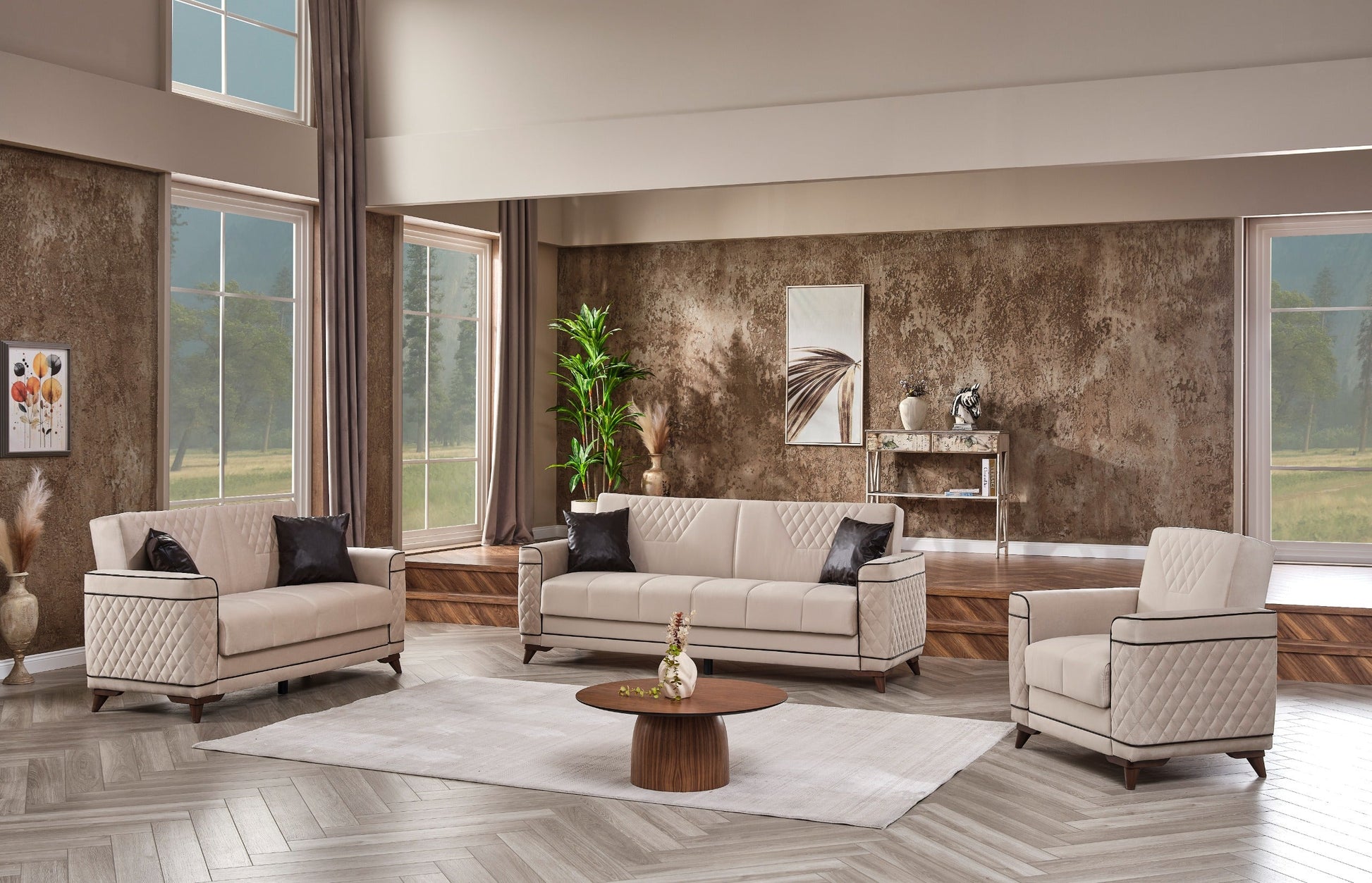 Ottomanson Beste Collection Convertible Sofa Bed