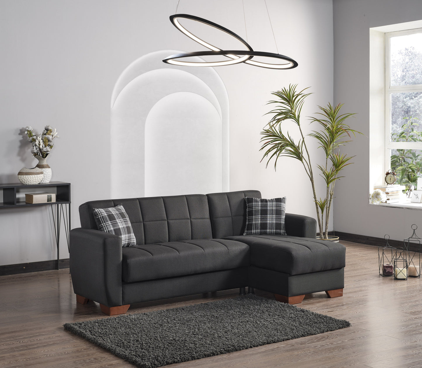 Ottomanson Lounge Barato Collection Convertible Sectional Sofa Bed