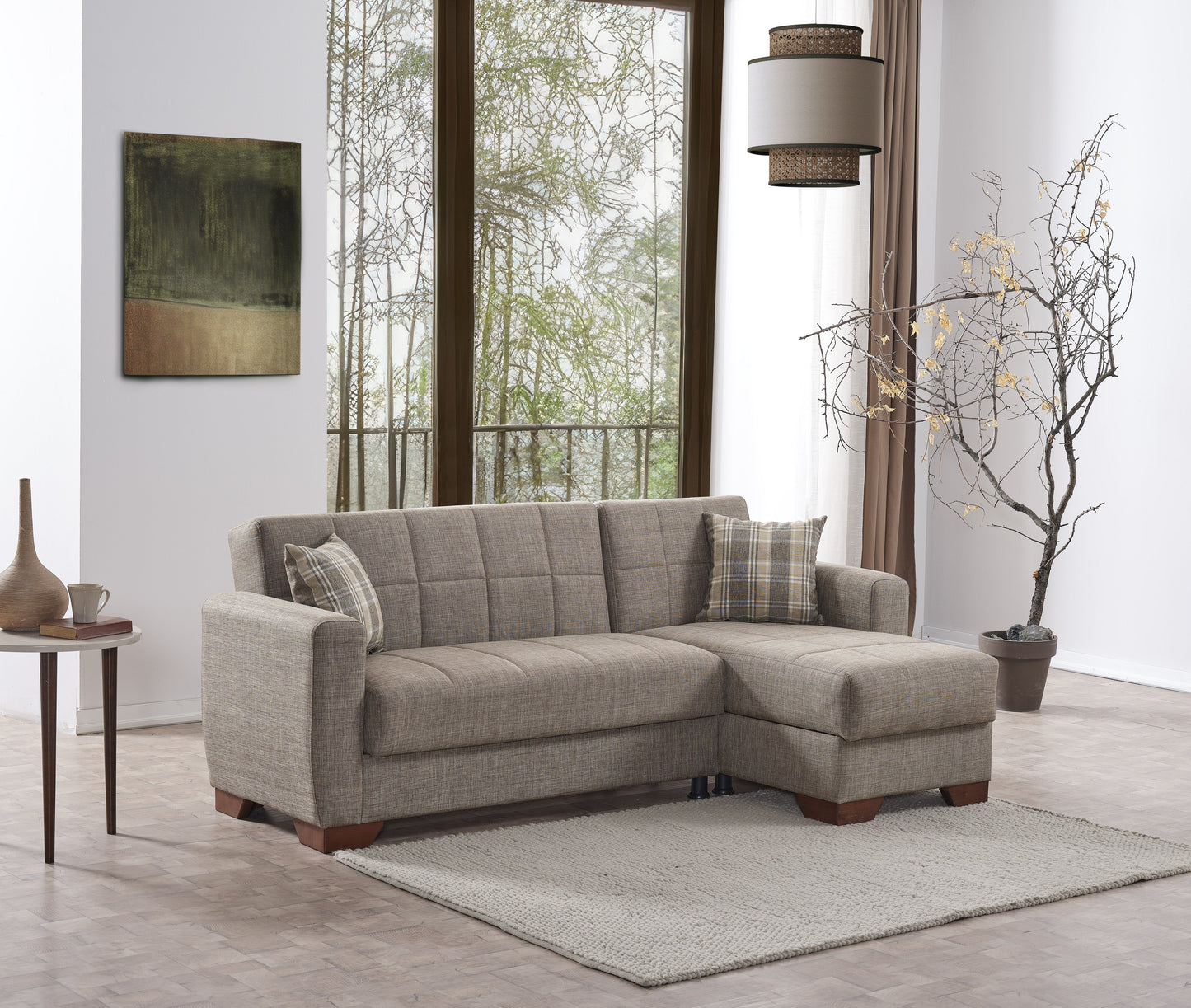 Ottomanson Lounge Barato Collection Convertible Sectional Sofa Bed