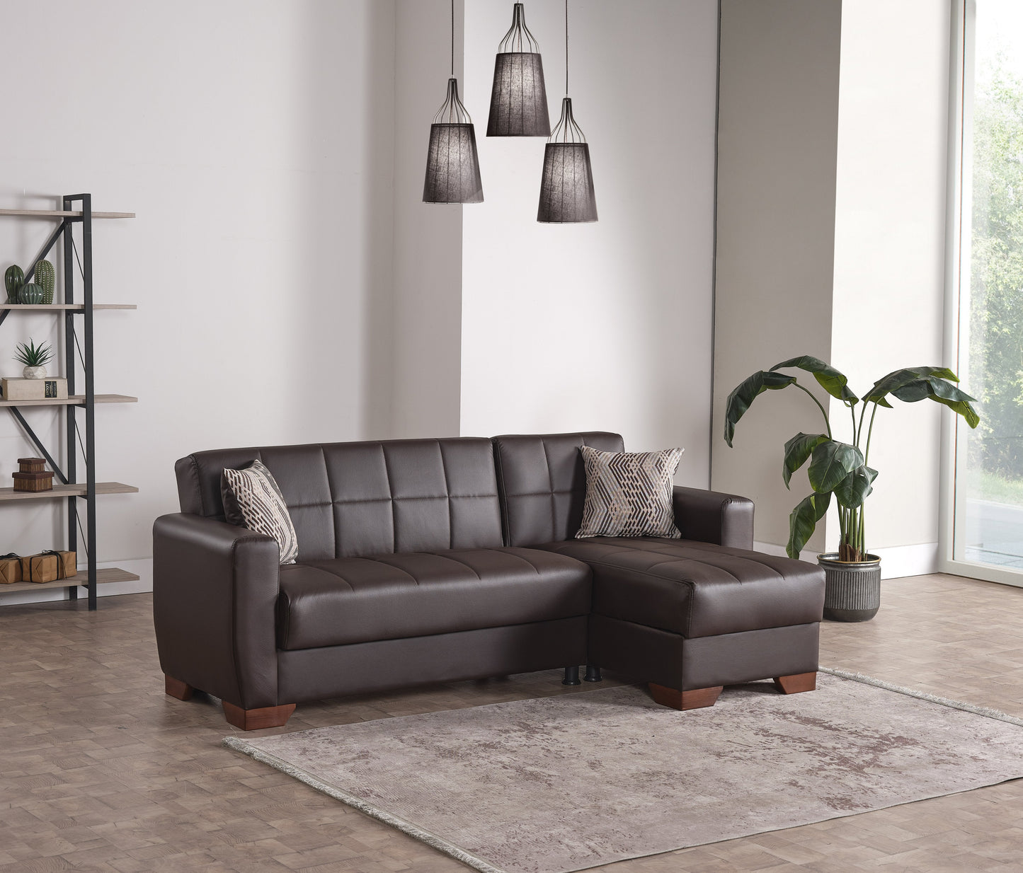 Ottomanson Lounge Barato Collection Convertible Sectional Sofa Bed