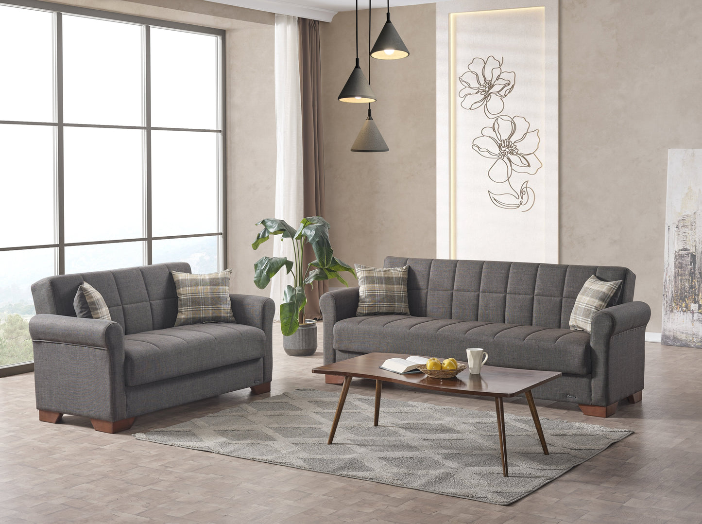Ottomanson Orbit Collection Convertible Sofa Bed
